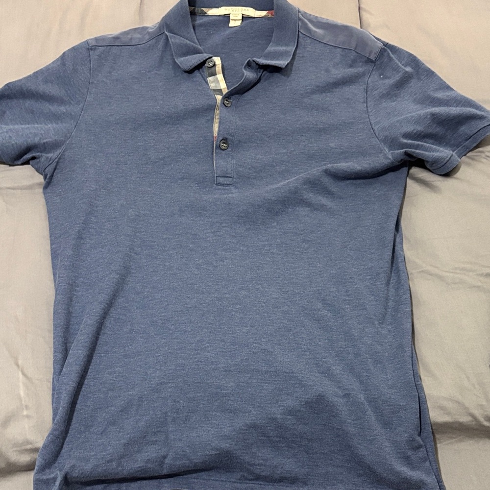 Burberry Navy Polo Shirt